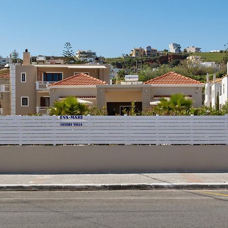 Luxury Villa Eva-Mari With Jacuzzi, 50M From The Beach Stalós Exterior foto